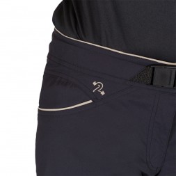 pantalon corto maladeta trangoworld negro detalle