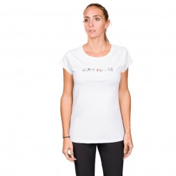 Camiseta watercolour WM Trangoworld blanca mujer