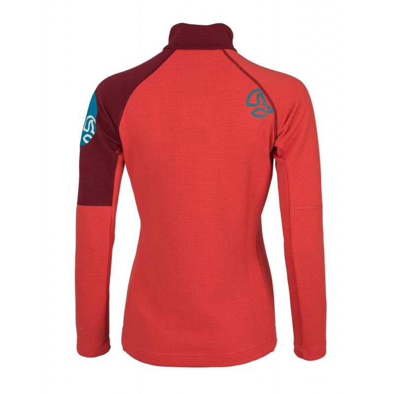 Camiseta Lemika 1/2 ZIP Ternua trasera