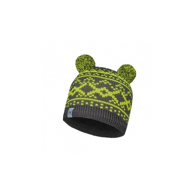 Child Knitted & Polar Hat Buff Novy Grey Castlerock